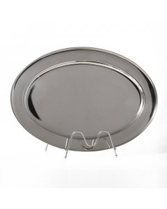 Stainless Steel oval sticker size 50
