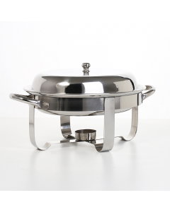 Steel oval buffet heater, 2 liters