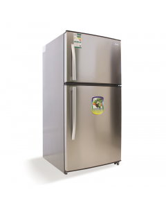 Basic refrigerator, 594 liters, two doors, steel, 21 feet