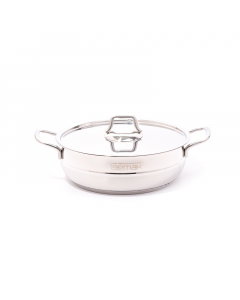 24 cm short steel pot