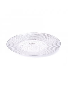 silver glass serving dish