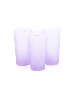 Set of glasses, 3 pieces, purple, 470 ml