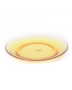 Large amber serving plate