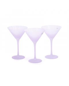 Set of glasses, 3 pieces, purple, 220 ml