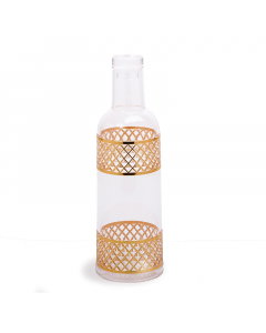 Gilded transparent acrylic bottle