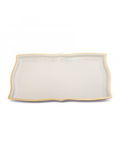 Gilded gray tray