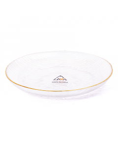 Small gilded glass serving bowl