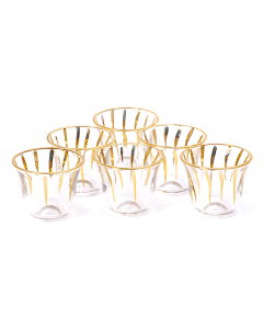 Coffee cup set 6 pieces burner