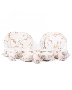 Porcelain Dinner Set 24 Pieces Beige