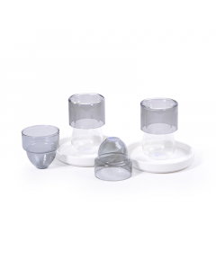 Gray teacup and tea set, 18 pieces