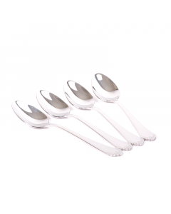 Embossed dinner spoon set 4 pieces