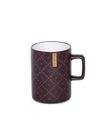 Porcelain cup with a brown hand