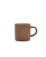 Porcelain cup brown hand