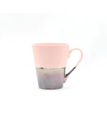 Porcelain cup pink hand