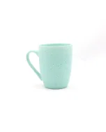 Porcelain cup with light green hand