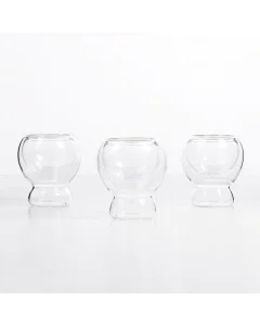A set of glass ornaments