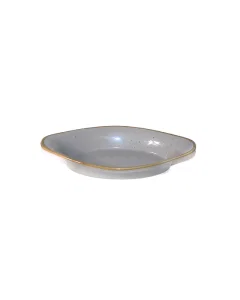 Porcelain gray dish