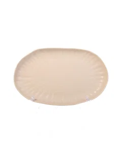 Beige Porcelain plate