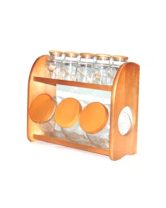 8-piece spice box set with stand