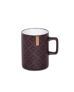 Porcelain cup with a brown hand