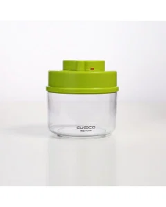 A transparent storage package 0.7 liters