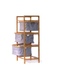 Central bamboo storage shelf