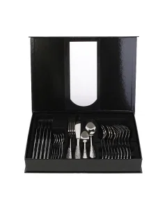 Spoon Bag 24 Pieces, Steel Silver