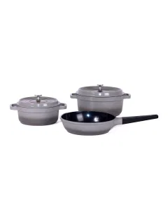 Cookware Set 5 gray pieces