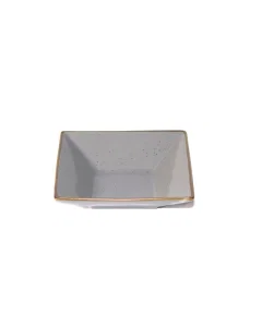 Porcelain dish is deep gray