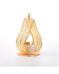 Incense burner with golden decoration