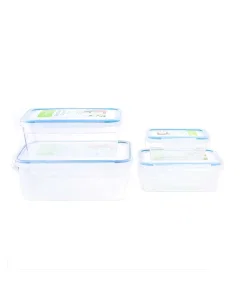 Set of 4 boxes of refrigerator containers