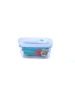 Glass container with plastic lid 400 ml
