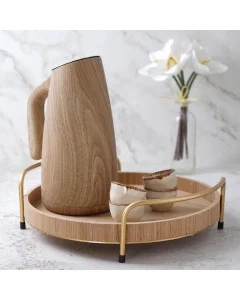 Oka Vacuum Flask1 light wooden liter