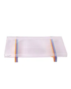 Acrylic serving tray with base