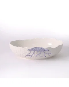 Large oval serving bowl