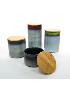 Porcelain spices set of 4 pieces