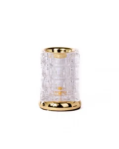 golden crystal incense burner