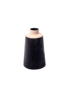 Black decorative vase