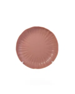 deep red porcelain bowl