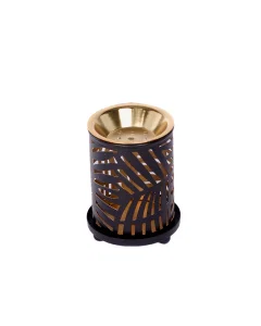 black gold incense burner