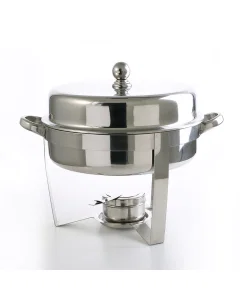 Circular steel buffet heater