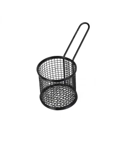 Round frying basket