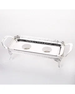 Toferia with two small silver candles