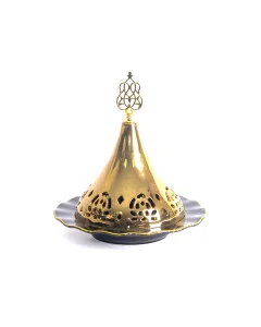 Small date bowl with a golden cover