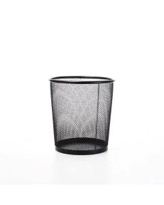 Small black round waste basket