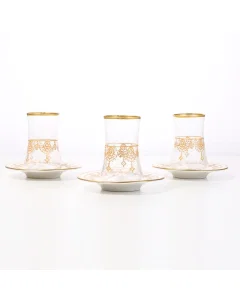 tea cups gold pieces