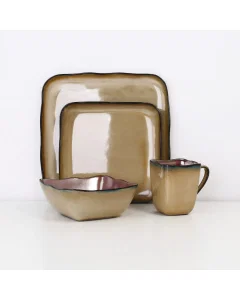 16 beige dinner set 