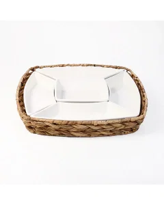 Porcelain Serving Tray With Soft Base