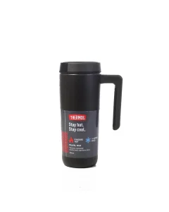 Thermos mug with handle black 530 ml
