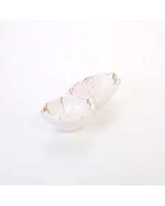 White melamine serving plate